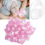 Calitate24 30 Pieces Facial Mask Sheets White Diy Facial Paper Sheet Natural Cotton Spa Skin Care Beauty Face Masks With Eye Mask Paper For Women Girl