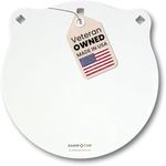 AR500 Steel Targets for Shooting Ranges, 1/2" Gong Target, Heavy Duty Shooting Targets, Laser Cut Steel Plate for Rifle & Pistol Target Practice - Veteran Owned, Made in USA