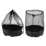 Fenteer Sports Field Marker Cones Soccer Football Training Mesh Bag with Drawstring, Pack of 2