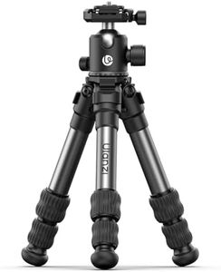 ULANZI TT30 Travel Ultra Portable Camera Tripod w Panorama Ball Head, Professional Aluminum Tabletop Mini Tripod for Mirrorless Camera/DSLR/Phone, Folded Size 11.8" 1.8lbs Ultralight, with Bag