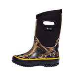 OAKI Kid's Neoprene Rain Boots, Snow Boots, Muck Rain Boots, Max 5 Camo 2Y