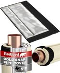 Redford Supply Co. Cold Snap (5°F), Foam Pipe Insulation, 12" W x 16" H, Pipe Cover, Foam Tubing, AC Line Insulation, Water Pipe Insulation, Pipe Covers for Outside, Outdoor Pipe Insulation (Beige)