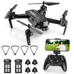 Drone with Camera for Adults -FERIETELF T6 1080P HD Long Distance RC Quadcopter Equipped w/2 Batteries, FPV Drones for Beginners/Kids, Girls/Boys Toys Birthday Present