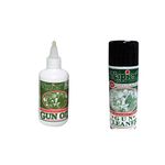 BushWear Napier Gun Cleaner 300ml Spray and Napier Gun Oil 125ml Bundle Other, Brown