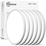 Matane 6Pack 12 inch LED Flush Mount Ceiling Light, 24W Ceiling Light Fixture 3000K/4000K/5000K Selectable, Low Profile Ceiling Lights for Bedroom, Living Room, Laundry, White