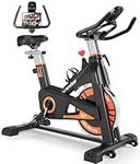 Wenoker Exercise Bike for Home Use, Indoor Stationary Cycling Bike with Tablet Mount & Comfortable Seat Cushion, Fitness Bike for Home Training Cardio Workout