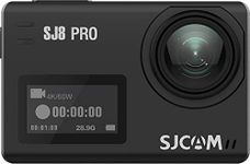 SJCAM SJ8 Pro Action Camera 4K 60fps Dual Screen WiFi 2.3 Inch Touch Rrear Screen with 170° Wide Angle EIS 8X Digital Zoom 98ft (30m) Waterproof Camera Sports DV- Black