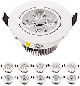 LEDSONLINE LED Downlight Recessed Lighting Dimmable Warm White 110V 360LM 4W Equal 48W Halogen lamp Fixture Round for Home Deco ect Complete Recessed Lighting Kits Pack of 10