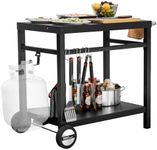 Royal Gourmet Dining Cart Table wit