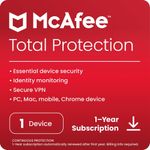 McAfee® Total Protection Antivirus & Internet Security Software for 1 Device (Windows®/Mac®/Android/iOS), 1-Year Subscription Standard - PC/Mac [Digital Download]