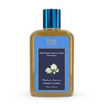 Blue Nectar Exfoliating Body Wash & Scrub for Rough & Bumpy Skin | Madurai Jasmine Tan Removal Body Scrub for Women & Men (10 herbs, 250ml)