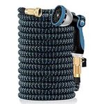 Expandable Garden Water Hose 50ft - Retractable Flexible Hose with10 Function Sprayer Nozzle