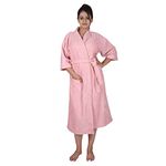 Velour Bathrobe for Women-Solid Colour