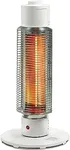 Sengoku HeatMate Portable Instant Heat Graphite Medium Tower Electric Heater for Small Areas in Homes, Offices, and Workshops, White