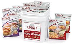 Survival Food Storage - 60 Large Servings - Freeze Dried Meal Assortment - 18 Lbs - Emergency Preparedness Supply Kit - Dehydrated Breakfast, Lunch & Dinner - Camping, Hiking Too