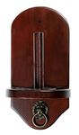 Iszy Billiards Wall Mount Pool Table Cone Chalk Holder, Mahogany Finish