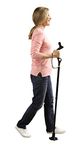 Good Posture Walking Cane – Adjustable Height Mobility & Balance Aid with Ergonomically Designed Handle – Lightweight, Strong & Durable Folding Walking Stick Which Prevents Stooping