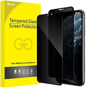 JETech Privacy Full Coverage Screen Protector for iPhone 11 Pro/X/XS 5.8-Inch, Anti-Spy Tempered Glass Film, Edge to Edge Protection Case-Friendly, 2-Pack