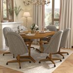 Chromcraft 7-Piece Table Set for 6 Expandable Table with 6 Chairs Table and Chairs Set Kitchen Room Furniture