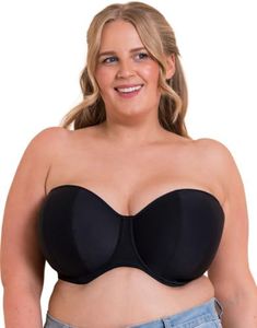 Curvy Kate Luxe Strapless Bra Jet Black 36H