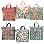 DOUBLE R BAGS Canvas Shopping Bag (Set Of 6, Multicolored_Dd07-07, Unisex-Adult, Utility)