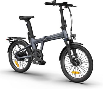 ADO Air20Pro Folding Electric Bike – Grey, Lightweight, Compact