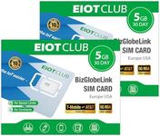 (2 Pack) EIOTCLUB Prepaid Europe SI