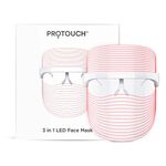 PROTOUCH 3 in 1 LED Face Mask | For Glowing Clean & Clear Skin | Anti Acne & Anti Ageing | Skin Rejuvenation | Facial at home | For All Skin Type | For Men & Women (unisex)