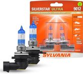 SYLVANIA - 9012 SilverStar Ultra - High Performance Halogen Headlight Bulb, High Beam, Low Beam and Fog Replacement Bulb, Brightest Downroad with Whiter Light, Tri-Band Technology (Contains 2 Bulbs)