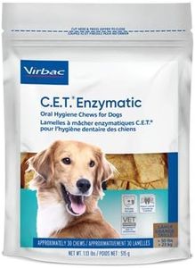 Virbac C.E.T. 3 Pack of Extra Large Enzymatic Oral Hygiene Chews for Dogs 51+ Pounds, 30 Chews Per Pack3