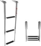 Amarine Made 3 Step Stainless Steel Telescoping Boat Ladder Swim Step