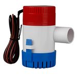 Submersible Boat Bilge Water Pump 12v 750gph 1100gph Marine Electric Bilge Pump for Ponds, Pools, Spas Silent, Boat Caravan RV Submersible