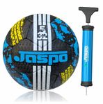 jaspo Street Hand Stitched Synthetic Rubber Classic Football Size: 5 with a Hand Air Pump