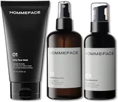HommeFace Daily Trio Skin Care Set for Men, 3-Step Routine