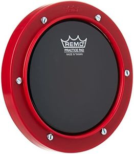 Remo RT-0006-58 6" Red Tunable Practice Pad with Ambassador Ebony Drumhead