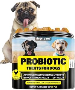 Dogs Probiotics 300g(120pcs)- Grain Free Digestive Support for Gut Health & Skin Comfort, Delicious Soft Treats with Prebiotics for Puppy, Adult & Senior Dog
