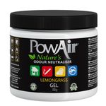 PowAir Gel Natural Odour Neutraliser - Lemongrass Fragrance - Odour Control for Small to Medium Rooms and Areas