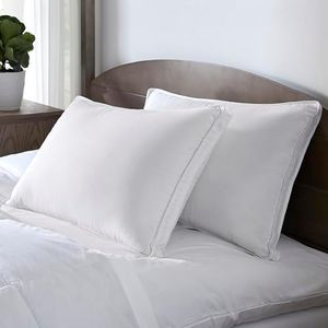 Pacific Coast Feather Heritage Collection Double DownAround King Pillow, 100% Organic Cotton Pillows, White