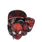 Marvel Spider-Man Kids Boys' Backpack with Lunch Bag 4-Piece Set