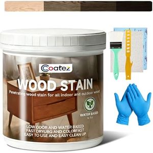 COATEZ 16 Fl Oz Wood Stain and Sealer in One - Black Walnut