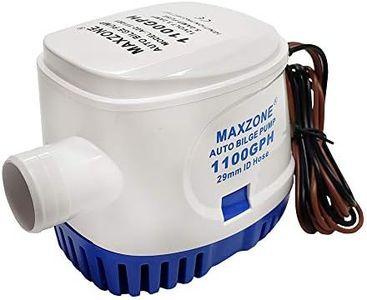 MAXZONE Automatic Submersible Boat Bilge Water Pump 12v 1100gph Auto with Float Switch