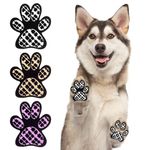 BEAUTYZOO Dog Paw Protectors Grip Pads Anti-Slip Traction for Small Medium Large Dogs on Hardwood Floors Hot pavement, Dog Grip for Senior Dogs Injury Protection and Brace for Paws 6 Sets 24 Pads, XXL