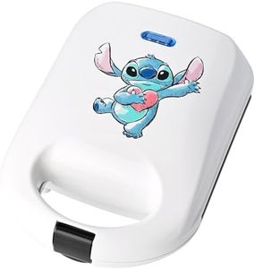 Select Brands Disney Lilo & Stitch Cake Pop Maker - Ceramic Nonstick Cooking Plates - Includes Maker and 25 Sticks - Gifts for Disney Lovers - Makes 4 Stitch Cake Pops