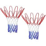 AMZ SPORTS NETS Basketball Net Pair | Net for Basketball Playing | Suitable of Basketball Ring (Multicolor)