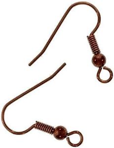 100pcs Ear Wire Fish Hooks 20mm Jewelry Making Findings Antique Copper