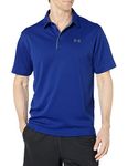 Under Armour Men's Tech Golf Polo , Royal (400)/Graphite, X-Large