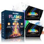 ALLONY Fire Colour Changing Powder, Magical Flames, Mystical Fire Sachets, Colour Changing Fire Powder, 10g,10 Pieces, Fire Colour Changer, Suitable for Bonfires, Parties, Fireplaces, Etc