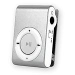 Enraciner ( Limited Stock with 15 Years Warranty ) Mini Pocket MP3 Music Player with Earphones, Lossless Sound Sports Back Clip MP3 Player, Expandable Storage, Long Battery Life-Silver