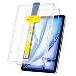 TQLGY Screen Protector for iPad Air 11-Inch M2 (2024, 6th Generation), 9H Tempered Glass, HD Clear, Anti-Scratch, Auto Dust Removal Installation, 1-Pack