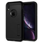 Spigen Tough Armor Back Cover Case Compatible with iPhone XR (TPU + Poly Carbonate | Black)